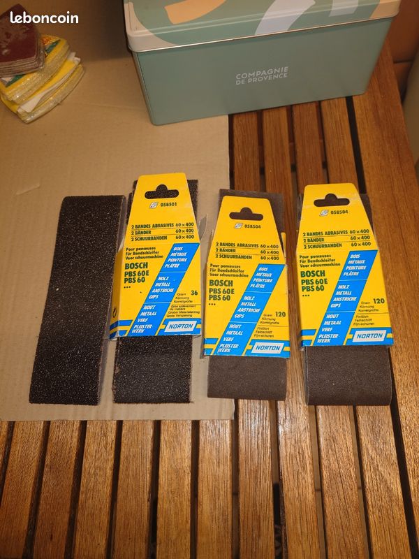Lot De 60 Bandes Abrasives 13x457 Mm Pour Ponceuses Black & Decker – Grains 40 à 240 – Compatible BD280, KA290, Etc.