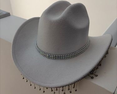 Chapeau Cowboy Vintage Deluxe En Laine Mélangée Dynafelt Bee - Taille 7 1/8 - Occasion Très Bon état