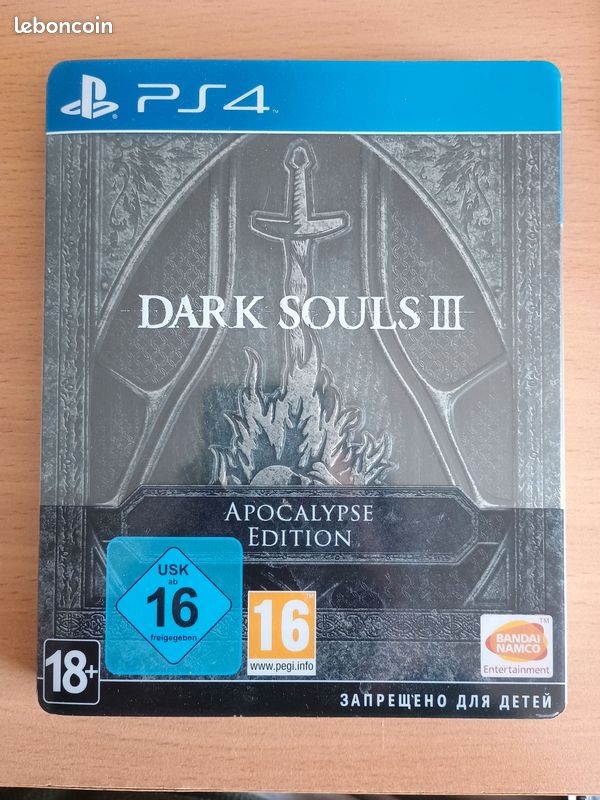 Jeu Dark Souls 3 Apocalypse Edition - PS4 Version EURO, Occasion Comme Neuf, Classification 18+