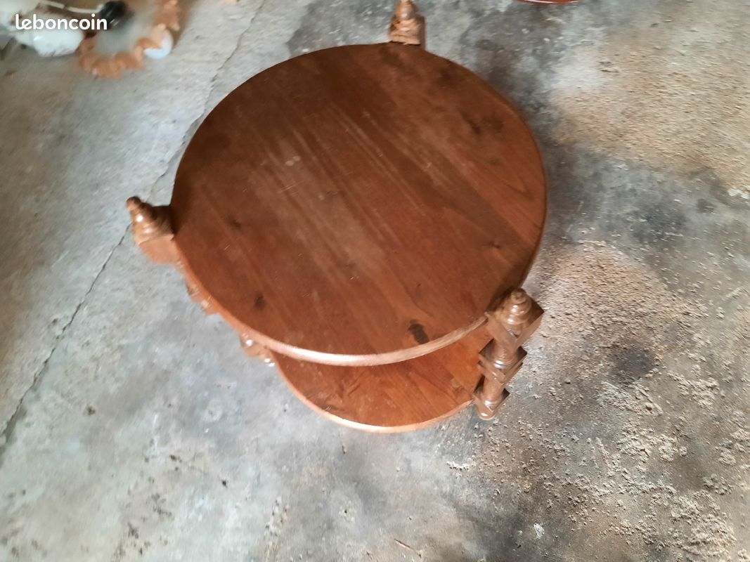 Desserte sur roulettes en bois (image 1)