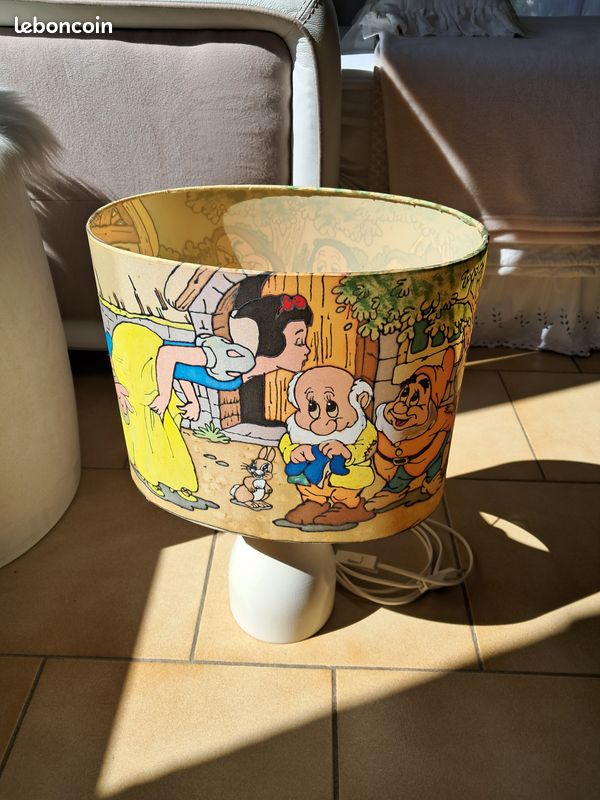 Belle lampe sur pied en bois peint (image 4)