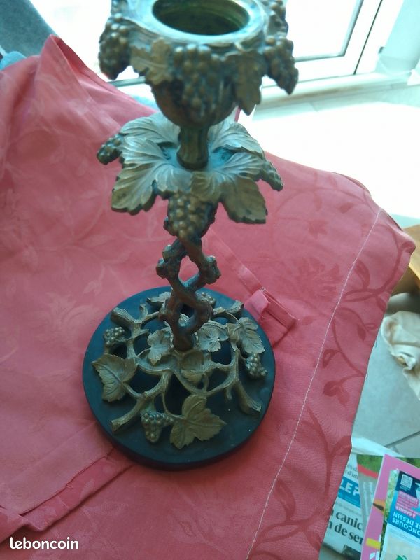 Vends bougeoir cuivre socle marbre (image 4)