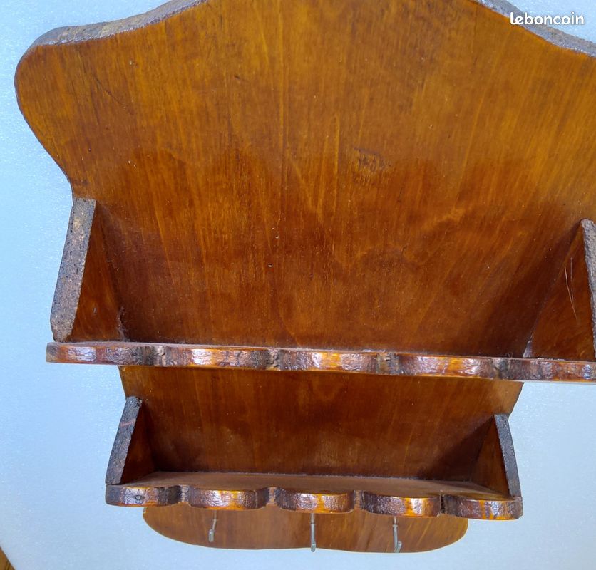 PORTE COURRIER MOBILIER Breton En Bois Sculpte EUR 15,00 - FR