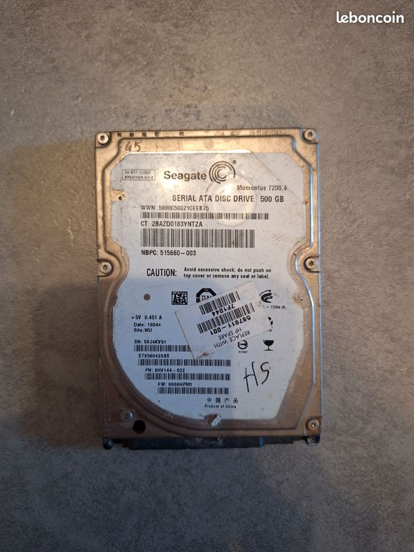 Lot de 2 disques durs Seagate IronWolf 1 To - Disque Dur SATA 3.5