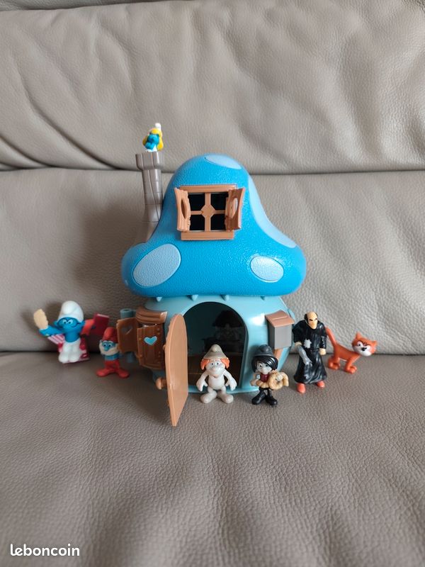 Maison bleue de 2016 +7 figurines kinder et autres Schtroumpf a lunettes gargamel azrael hackus Schtroumpfette vexy the Lost village smurf smurfen (image 5)