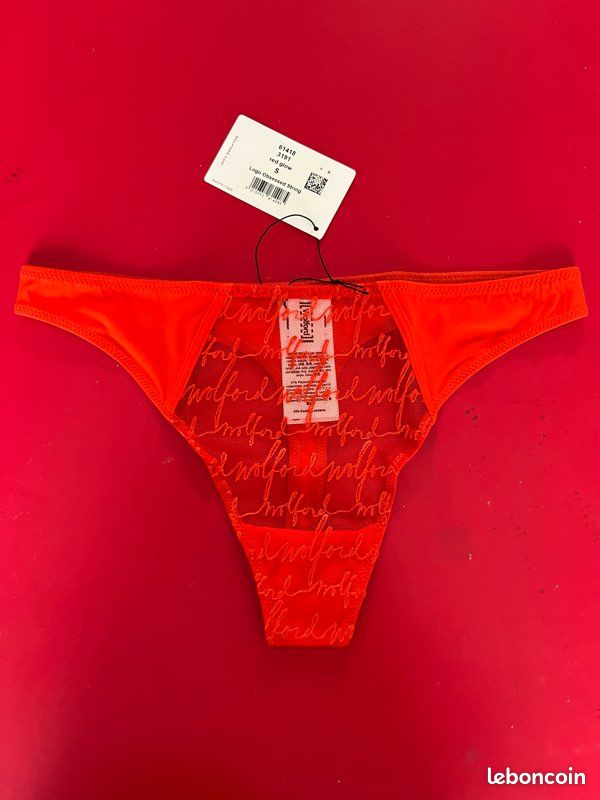 String Menstruel Réjeanne Taille 40 - Modèle Poésie, Couleur Orange - Neuf Avec étiquettes, Sous-vêtement
