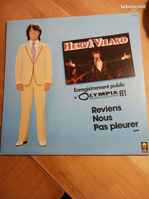 Disque Vinyle 33 tours - Hervé Vilard - Reviens - Olympia 1981 (image 1)