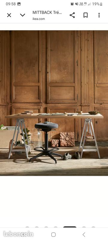 Lot 2 tréteaux, Ikea model MITTBACK (image 1)