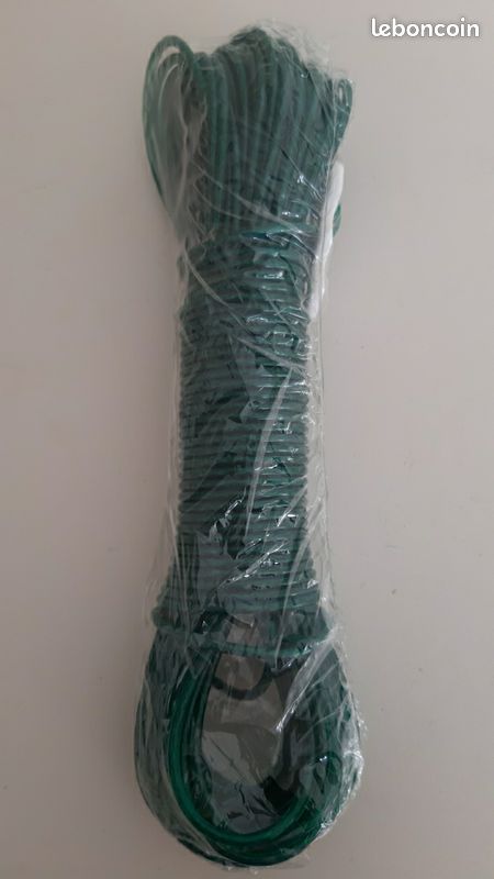 Corde à linge acier plastifié vert neuve (image 4)