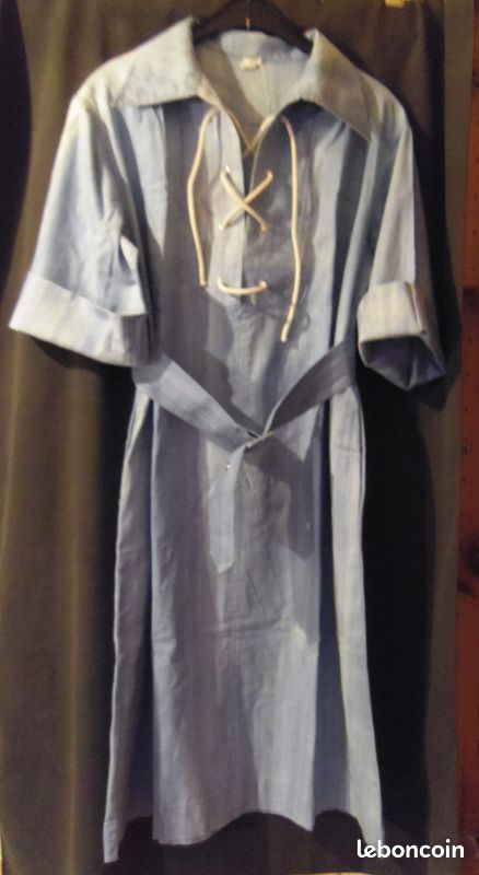 Robe manches courtes à revers (image 3)