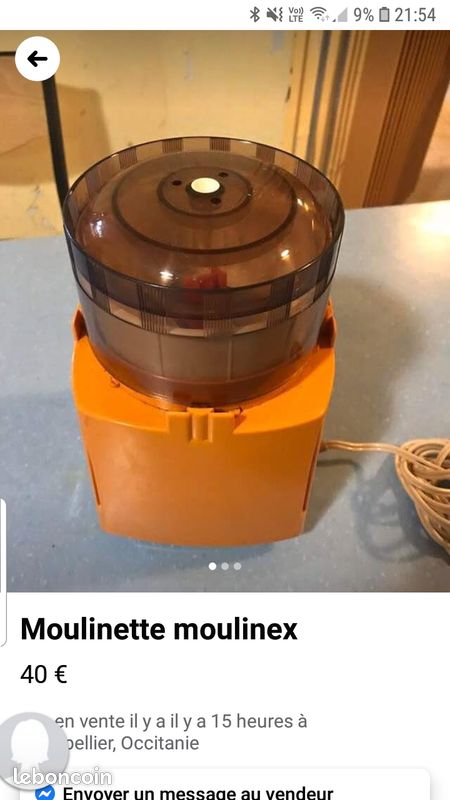 Cherche hachoir moulinette moulinex tbe (image 1)