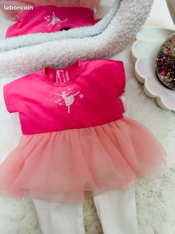Vêtements poupée 36cm/ pyjama ballerine corolle (image 2)