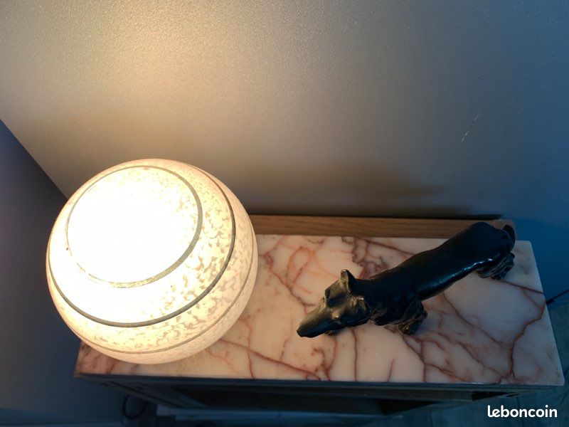 Lampe rétro vintage marbre (image 9)