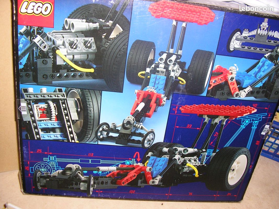 Boite lego technic 8857 complete annee 1993 street chopper motorcycle (image 5)