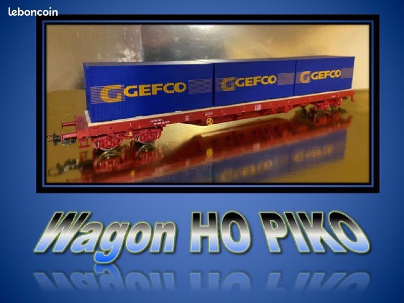 Wagon marchandises GEFCO PIKO Réf 95543 (image 1)