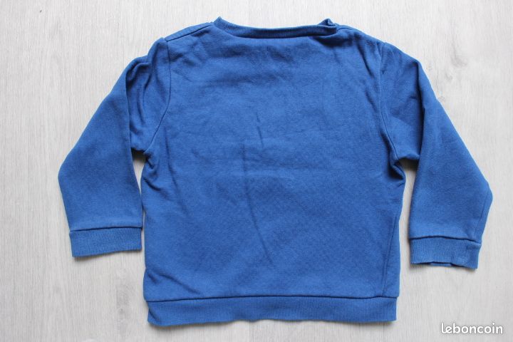 Sweat garçon bleu taille 3 ans Kiabi (image 3)