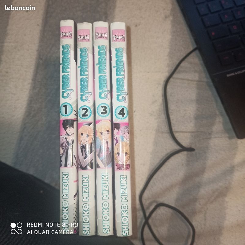 Mangas cyber friends tome 1 à 4 collection complète bon état 16 euros le lot (image 1)