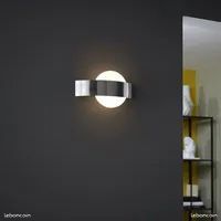 Applique Murale LED Symi Inspire - Gris Argenté, 270 Lumens, 3000K, Design Moderne, IP20
