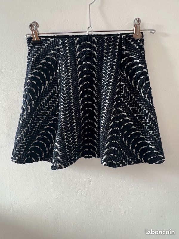 Jupe bleu marine Zara (image 1)
