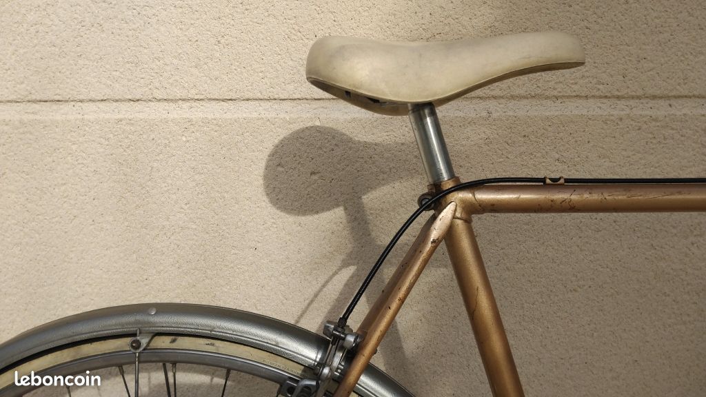 Siège De Vélo Homme Vintage Années 50 – Large, Marron/beige – Permaco USA – Occasion