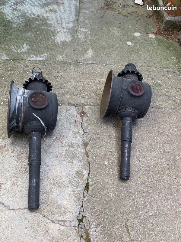 Lot de 2 lampes extérieures anciennes (image 1)