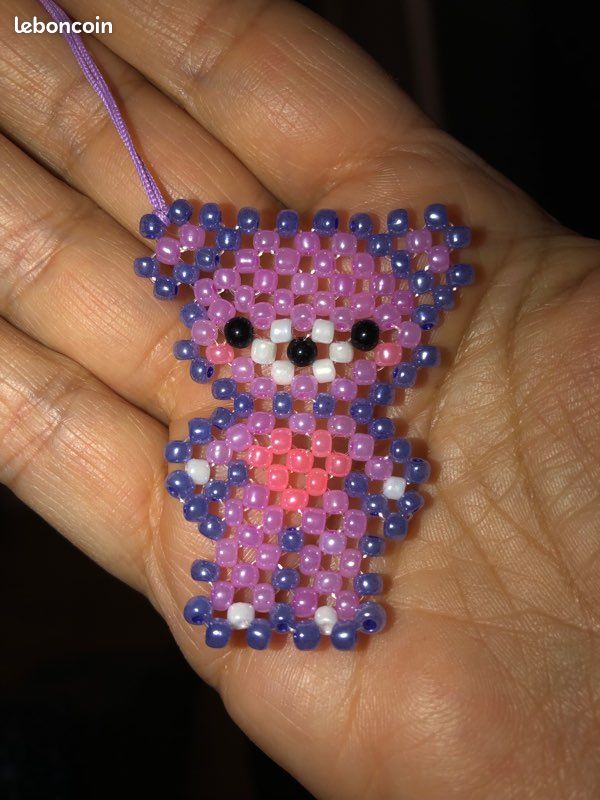 Ourson en perles de rocaille (image 1)