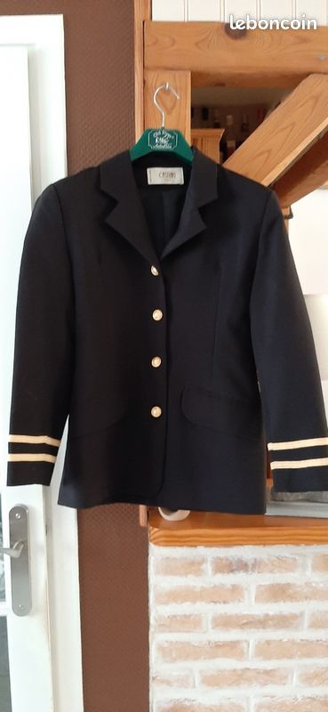 Veste Femme Style Officier - Noire - Taille M - Neuf Avec étiquettes (Fabriqué En Italie)
