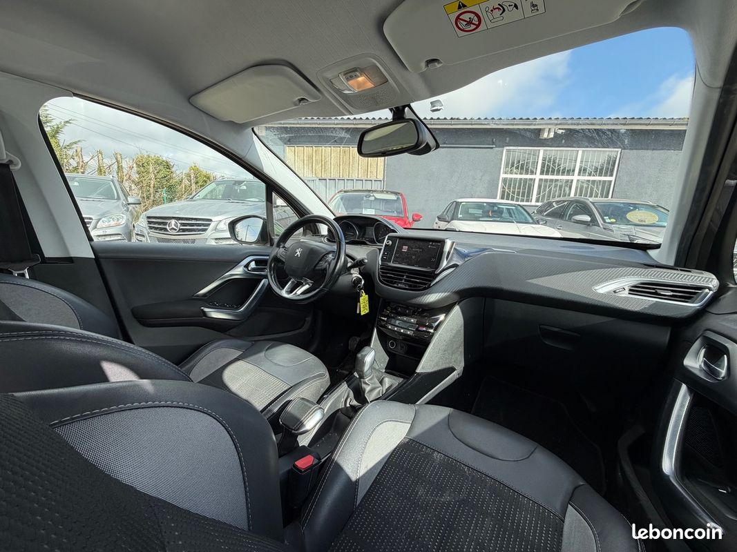 Peugeot 2008 1.6 HDI 100CV PACK ALLURE BOITE 6 AN:2017 VENDU 6990euros REVISE & GARANTIE (image 10)