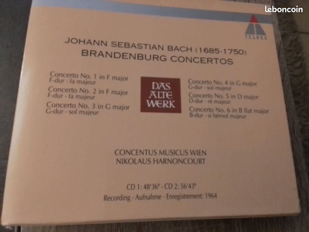 JS - BACH " Brandenburg Concertos " (image 2)