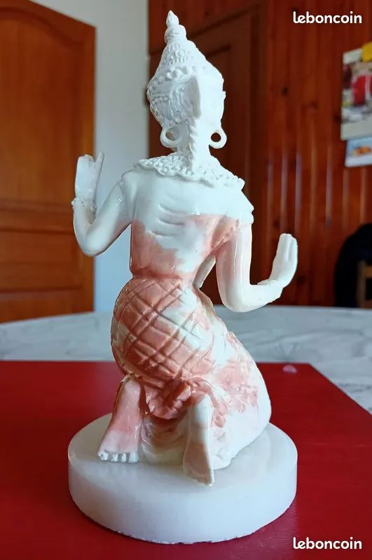 Statue Femme Danse,Sculpture Céramique de Danseuse