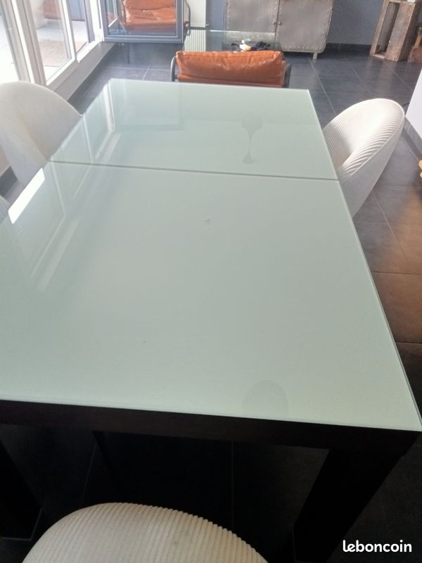 Table verre et bois (image 4)