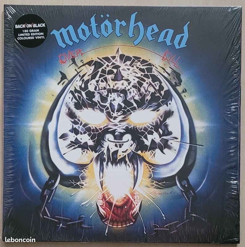 MOTORHEAD - Overkill / Vinyle 33T LP Blue 2010 Back On Black en TBE (image 1)