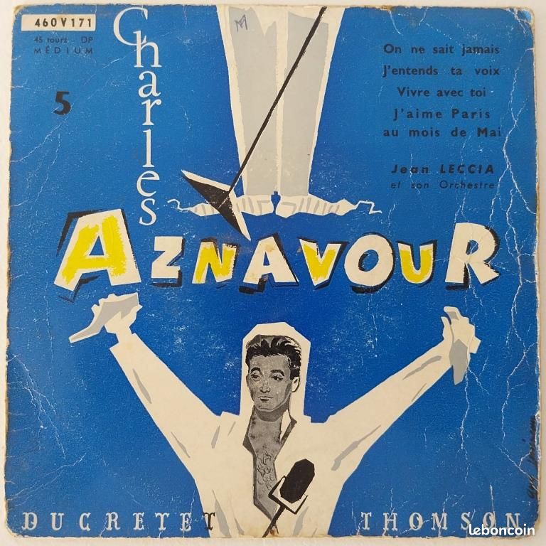 Lot 15 disques 45T chanteurs français année 70 (image 1)