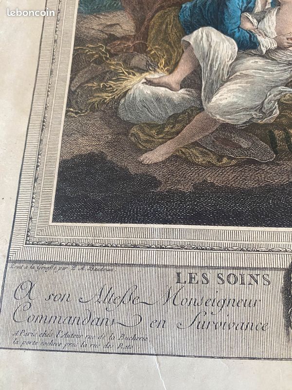 Les Soins tardifs Delaunay d’après Baudouin gravure libertine 1775 (image 3)