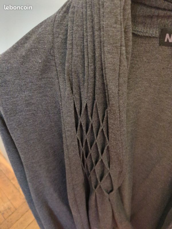 Gilet long gris taille 5 Nana Belle (image 3)