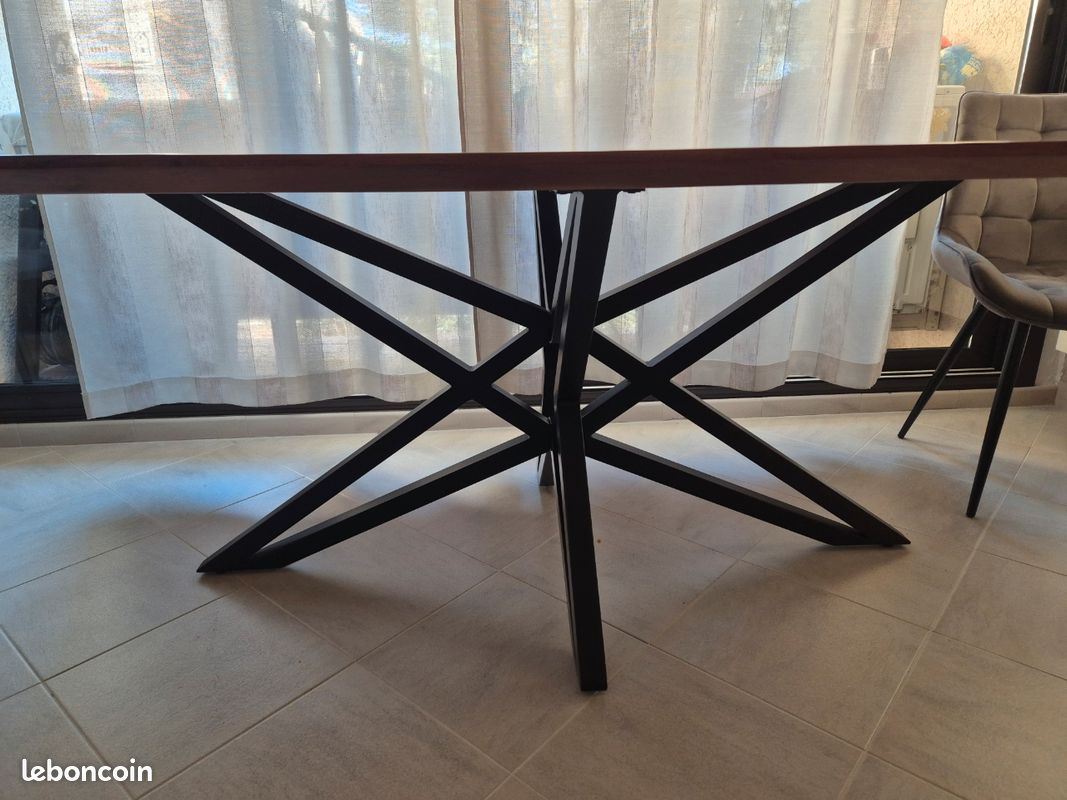 Table a manger en bois d acacia (image 3)
