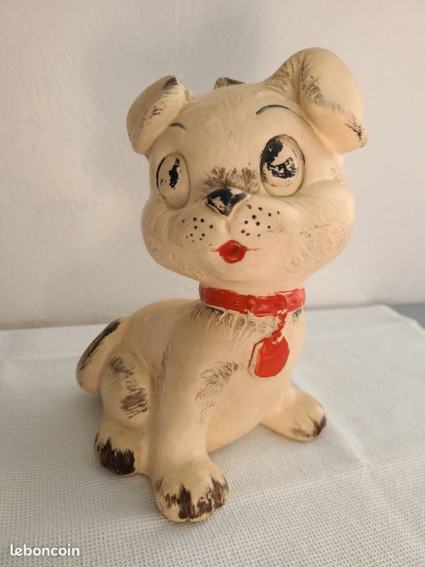 Ancien jouet pouet-pouet Chien - Jeux & Jouets