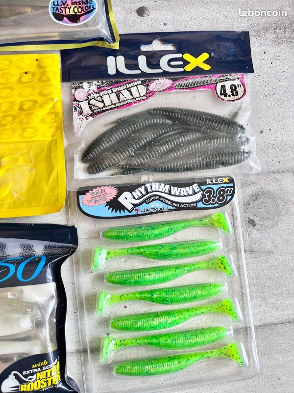 Lot de leurres souples Illex nitro Shad, rhythmwave, I Shad pêche (image 4)