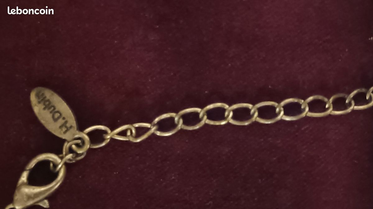 Chaîne De Collier Ancienne Style Vintage – Modèle N337 Avec Pendentif Dublin