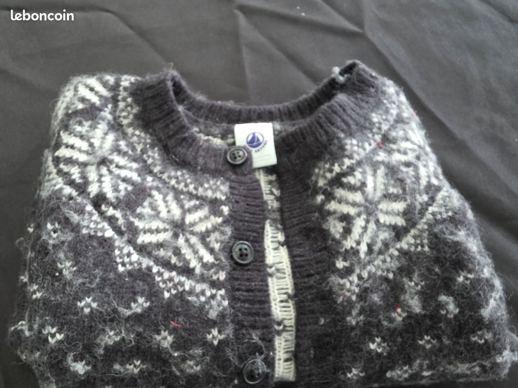 Gilet / Cardigan motif nordique Petit Bateau 12 mois (image 8)