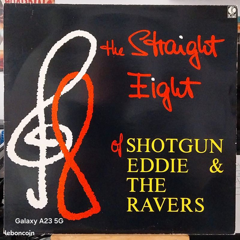 Vinyle 33t Rockabilly Shotgun Eddie &The Ravers The Straight Eight (Pressage Suisse 1986) (image 1)