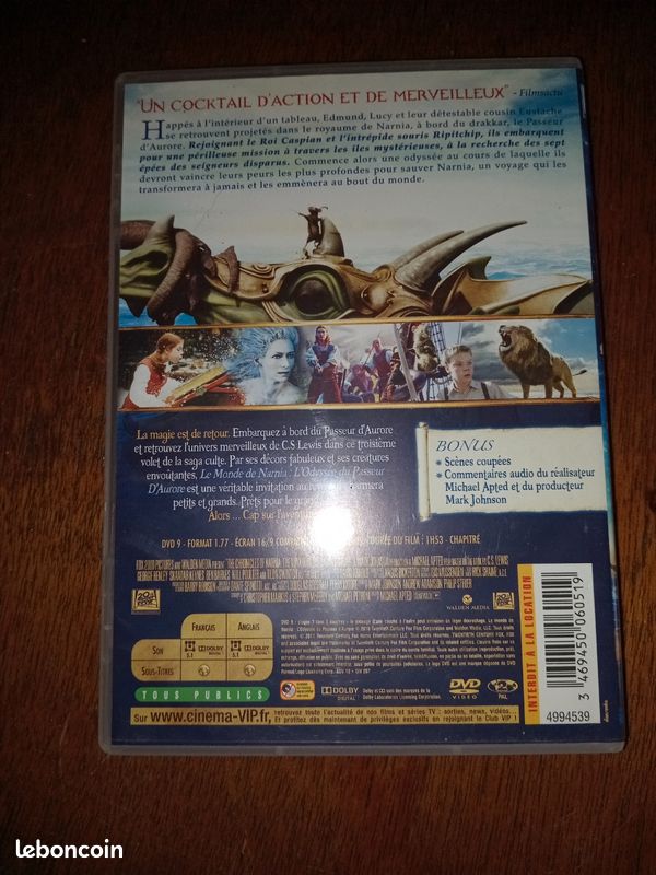 Dvd le monde de narnia, l'odyssée du passeur d'aurore (image 2)