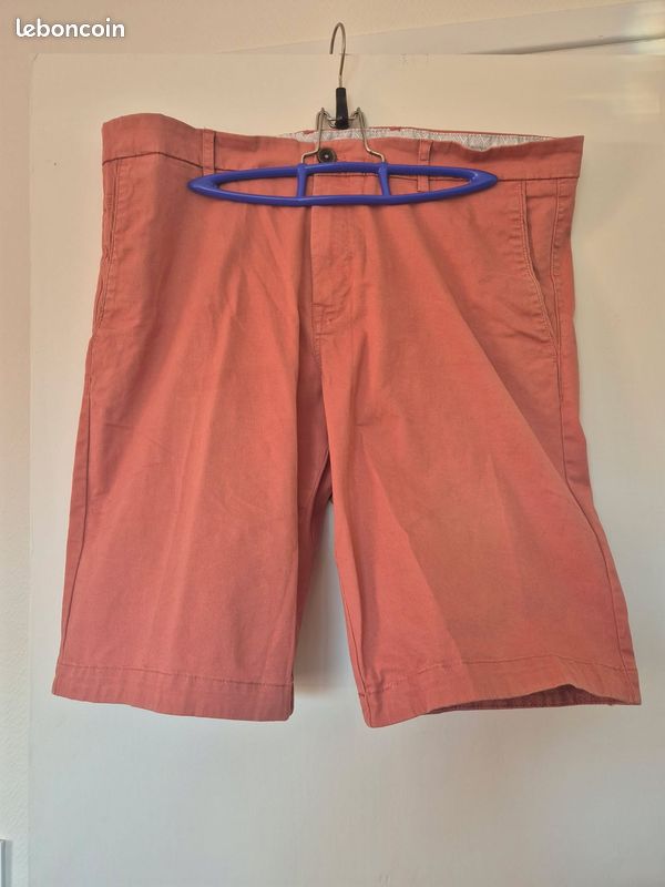 Short baggy en jeans avec cordon serrage pour homme