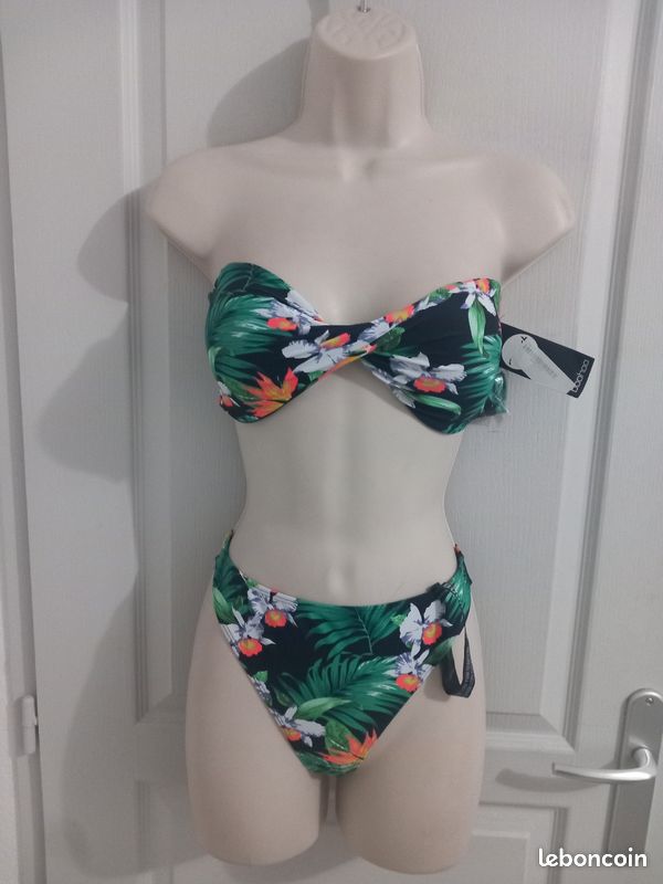 Maillot de bain Boohoo 2 Pièces taille 38 (image 1)