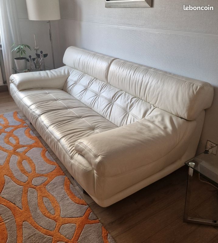 Canapé cuir (image 1)