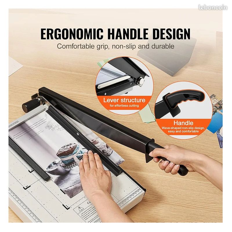 Coupe-Papier Guillotine A3 16.5 Pouces – Trancheuse Scrapbooking Avec Sécurité Automatique, Coupe Précise Pour Artisanat Et Bureau