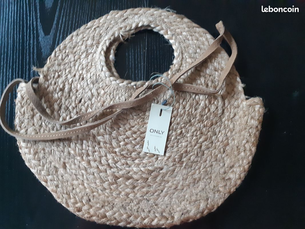 Sac à main ONLY en jute (image 1)