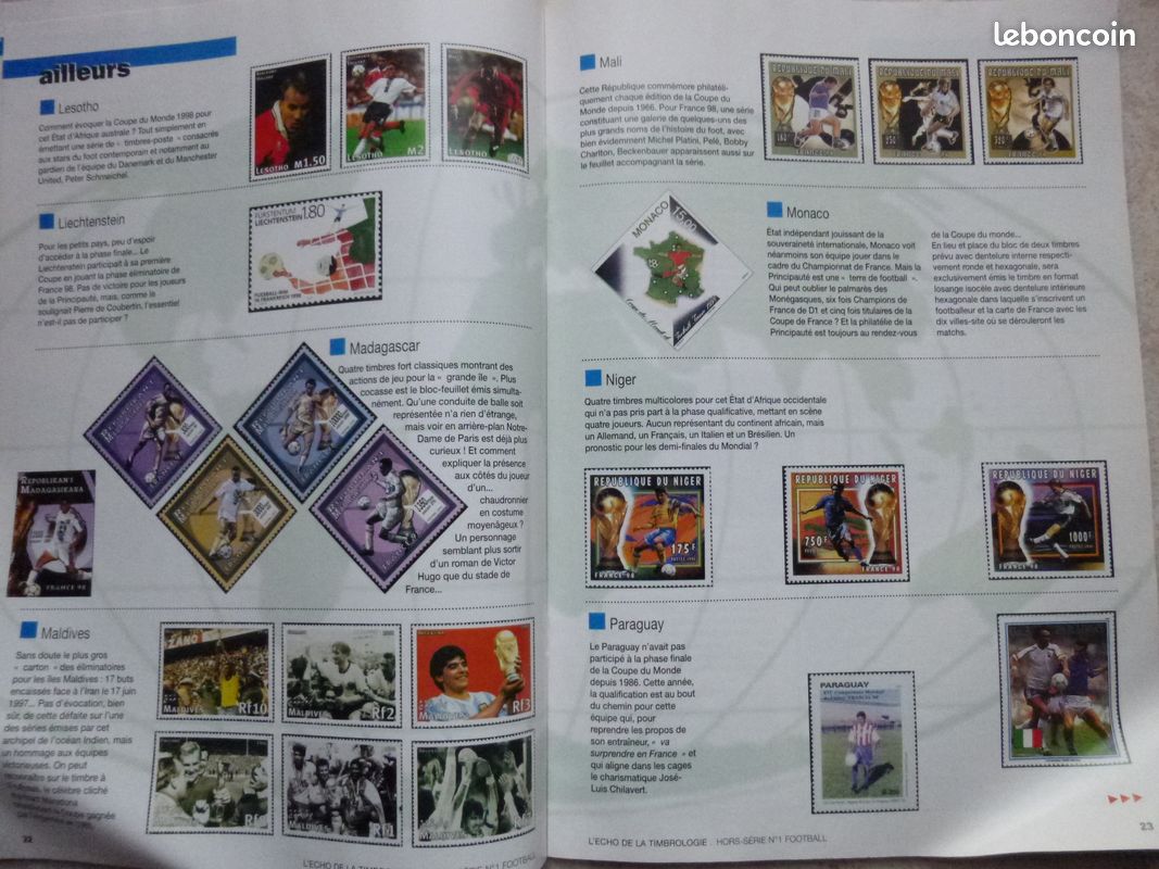 Revue "l'Echos de la Timbrologie" hors série spécial foot (image 8)