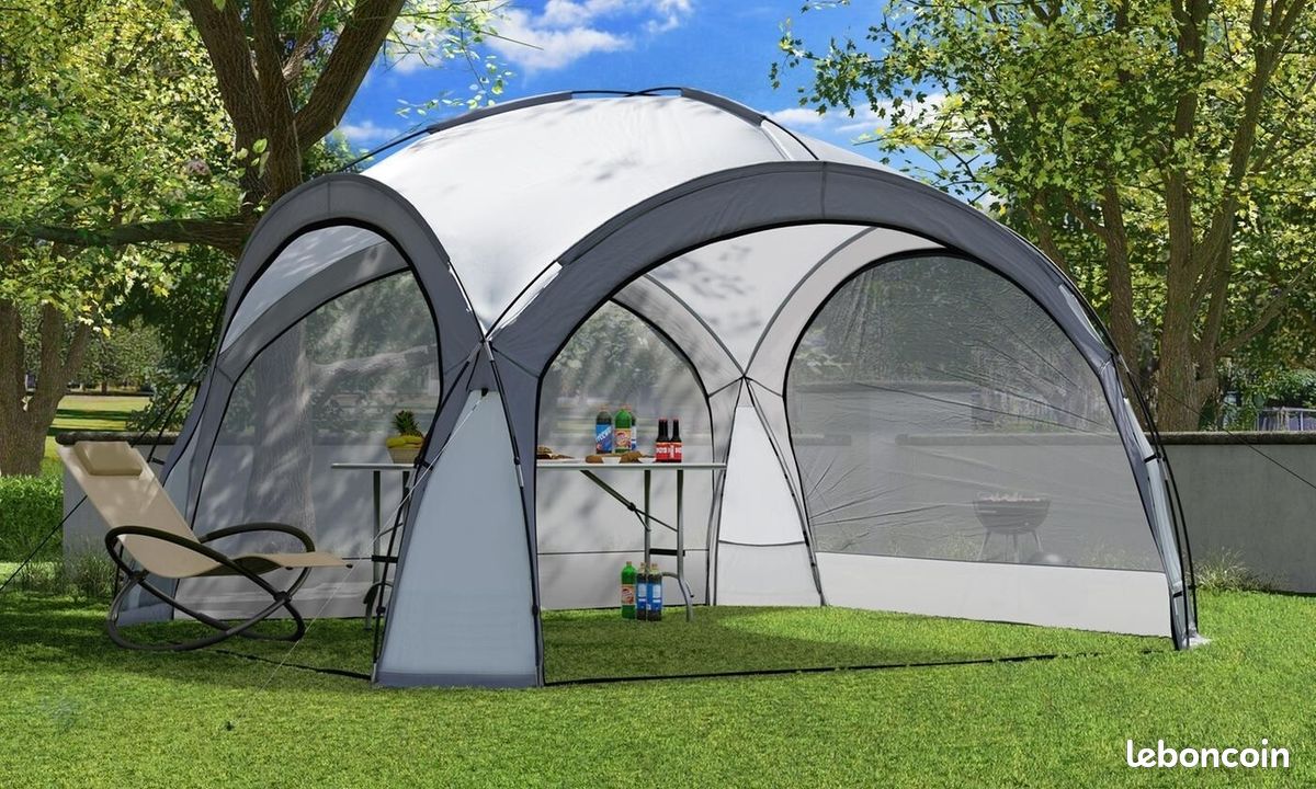 Tonnelle de jardin 3.5x3.5m avec éclairage LED et capteur solaire. Tente de fête, Pavillon de Jardin, Chapiteau - Neuf – Livraison comprise ⭐ ⭐ ⭐ (image 2)