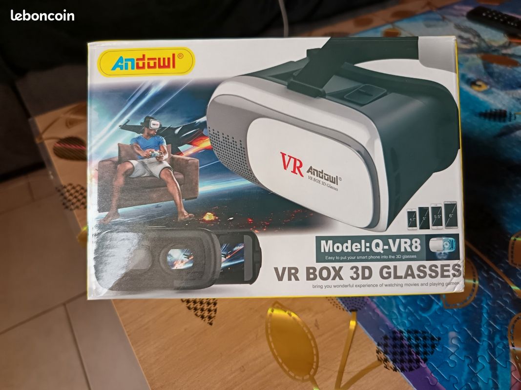 VR Box lunettes de réalité virtuelle 3 D pour smartphone (image 1)